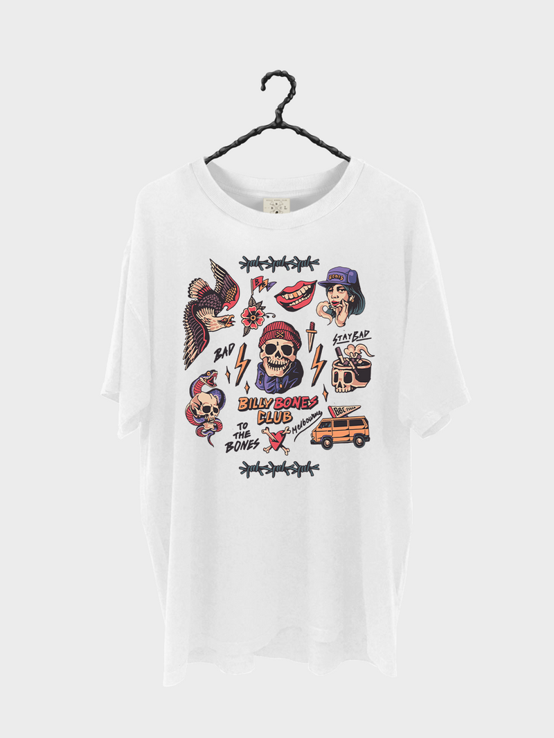 Flash Club Tee - Vintage White