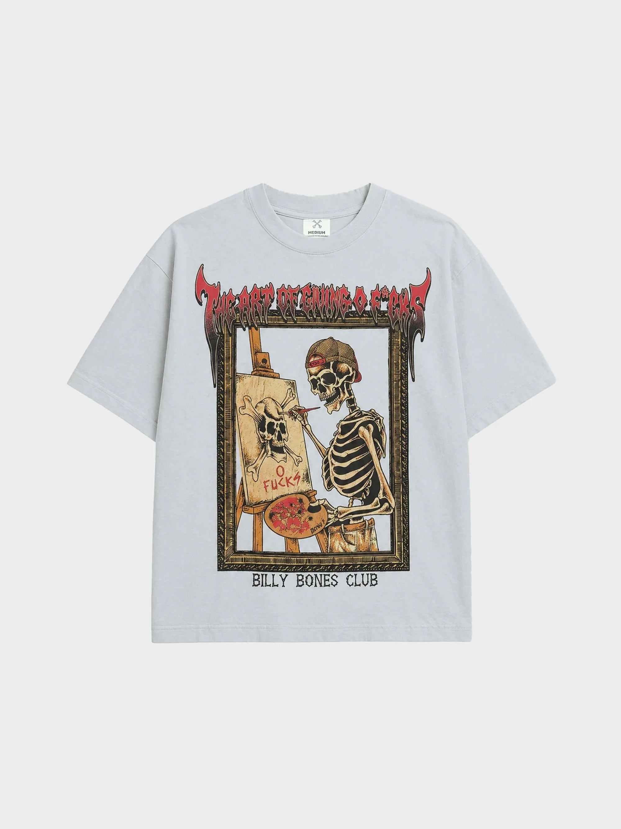 Art of 0 F*cks Tee - Ice Blue| Billy Bones Club