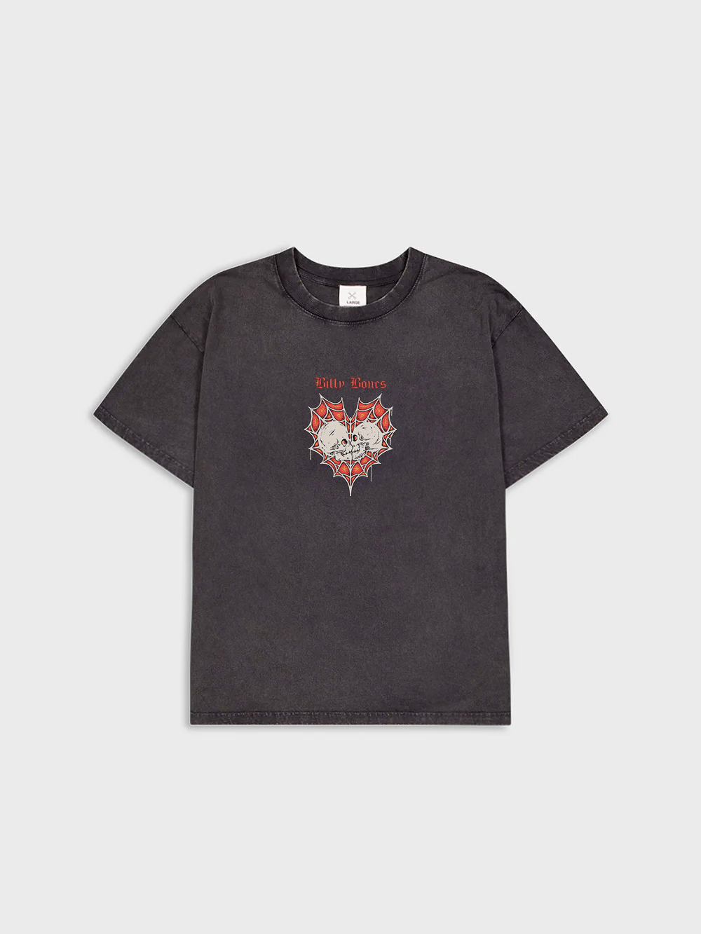 Spider's Kiss Tee - Washed Black