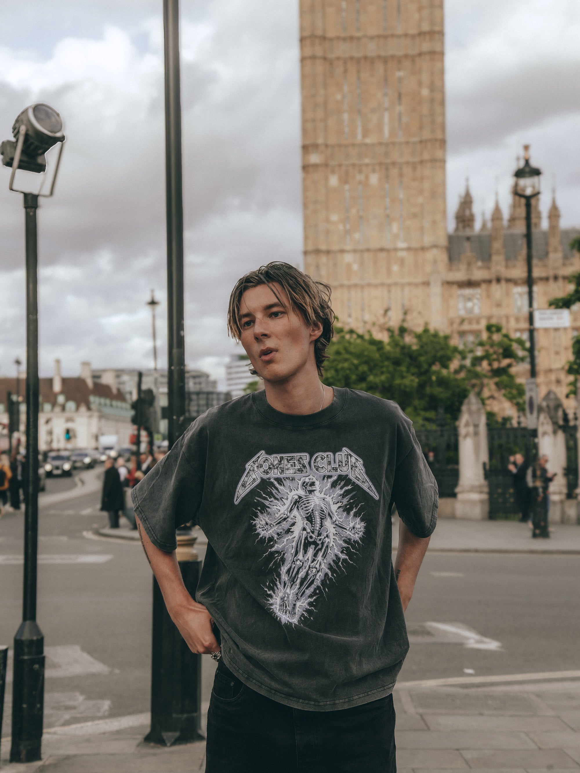 Cursed By Lighting Tee - Washed Black