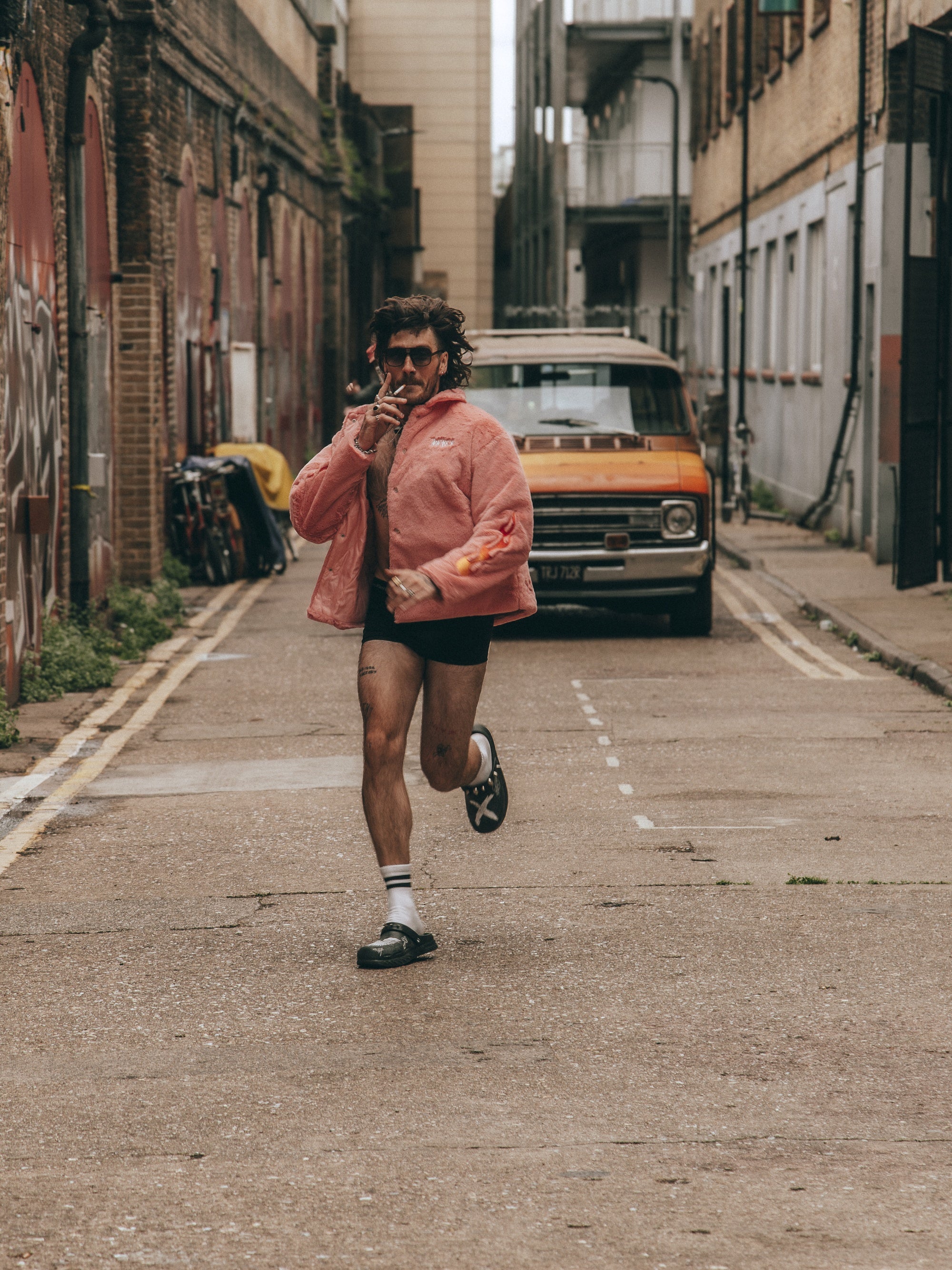 Flaming Fur Jacket - Pink