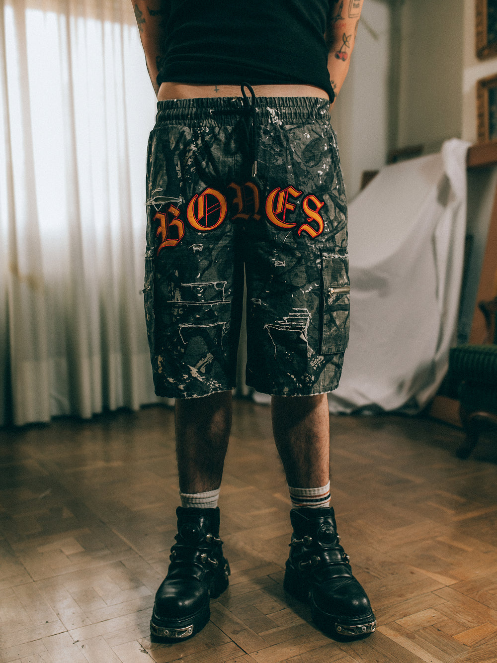 Gothic Cargo Shorts 2.0 - Alpine Camo