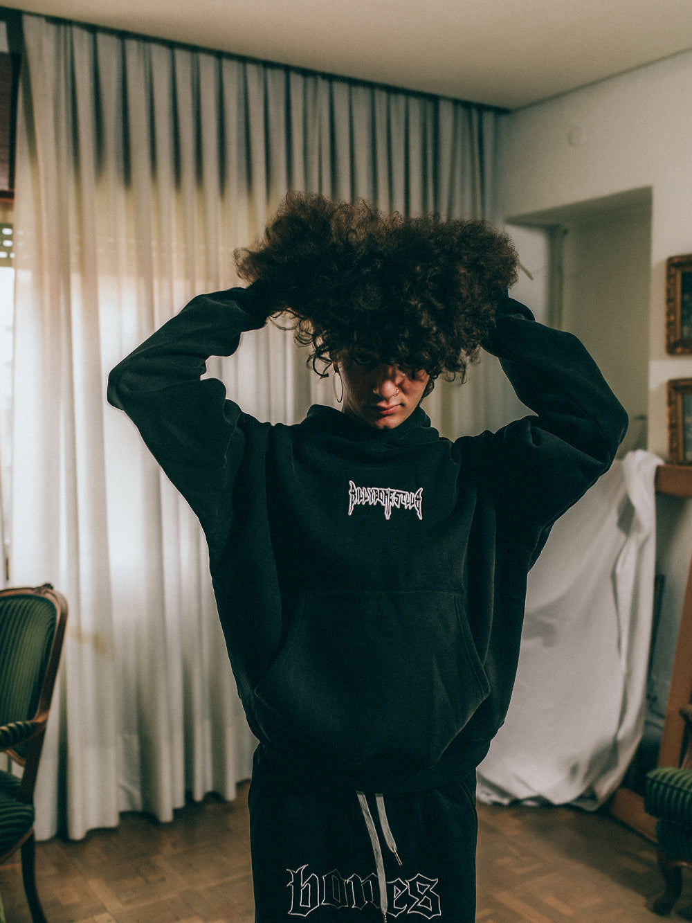 Spider Hoodie - Vintage Black