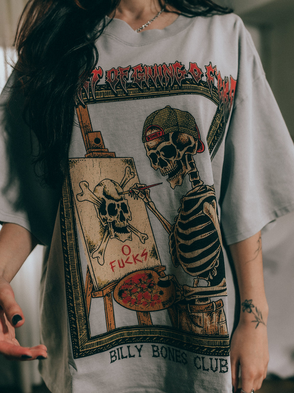 The Art of Zero F*s Tee - Ice Blue