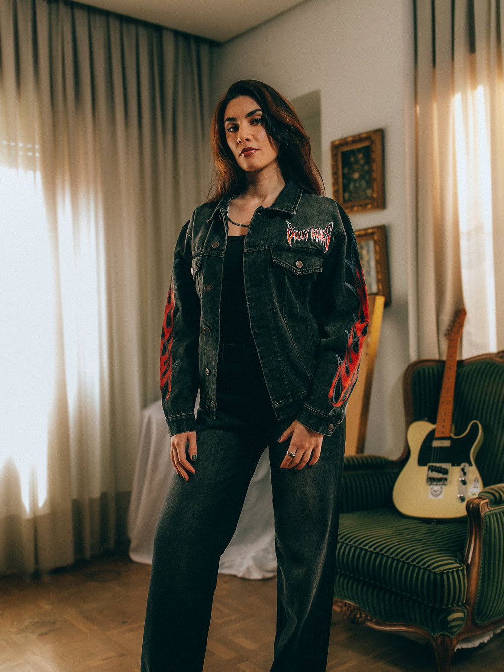 Punk Lover's Jacket - Washed Black