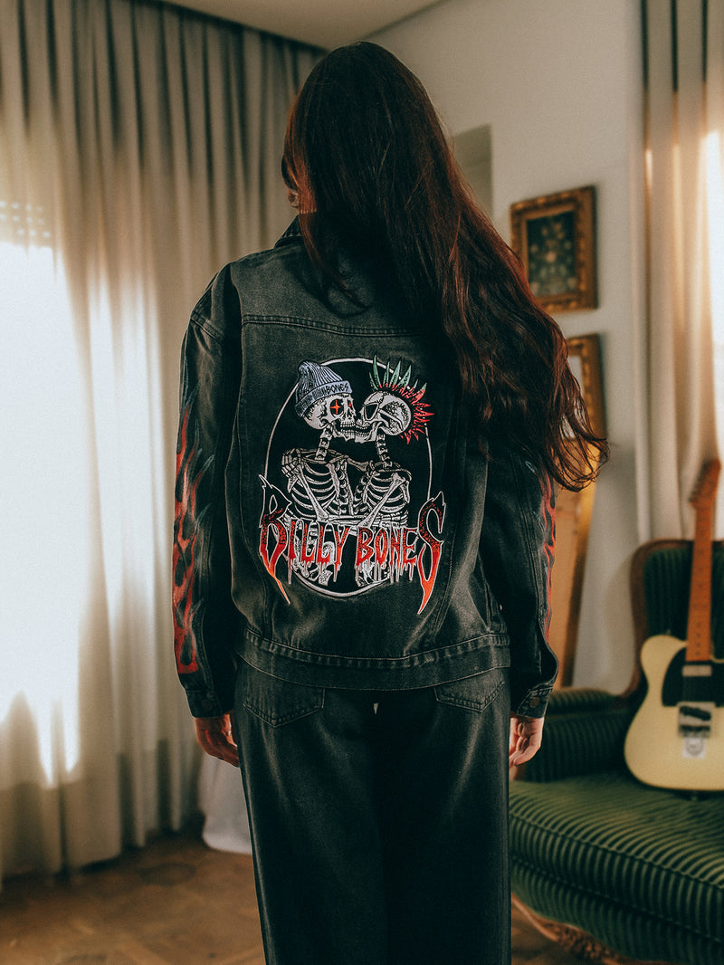 Punk Lover's Jacket - Washed Black