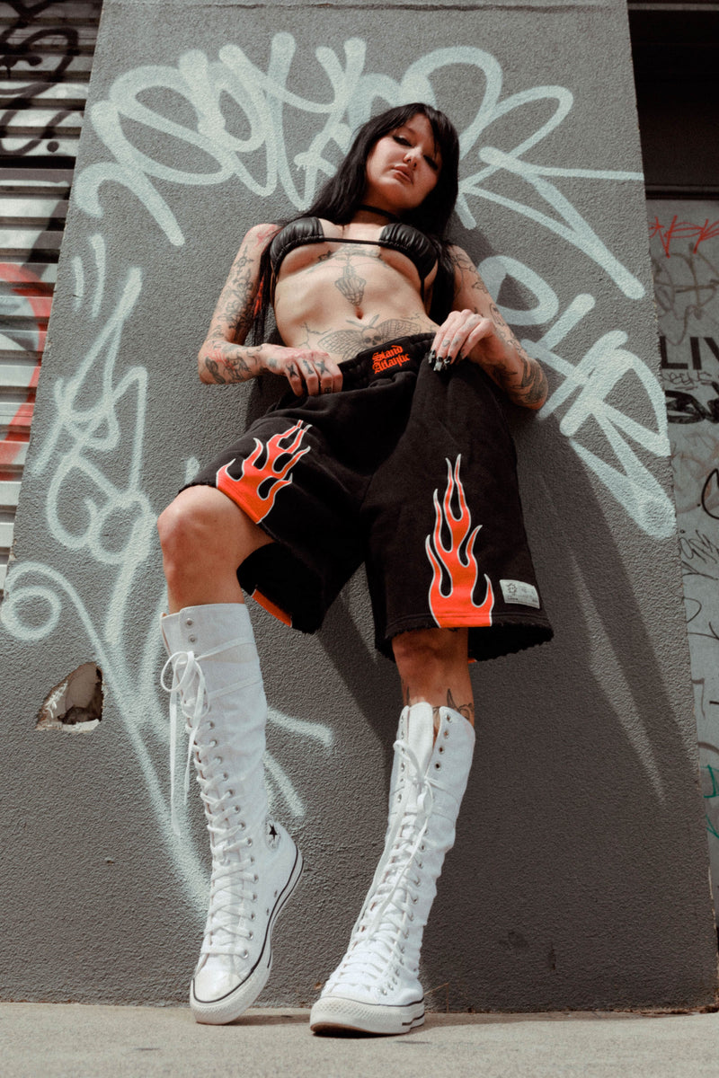 Stand Atlantic x Bones Jersey Shorts - Vintage Black