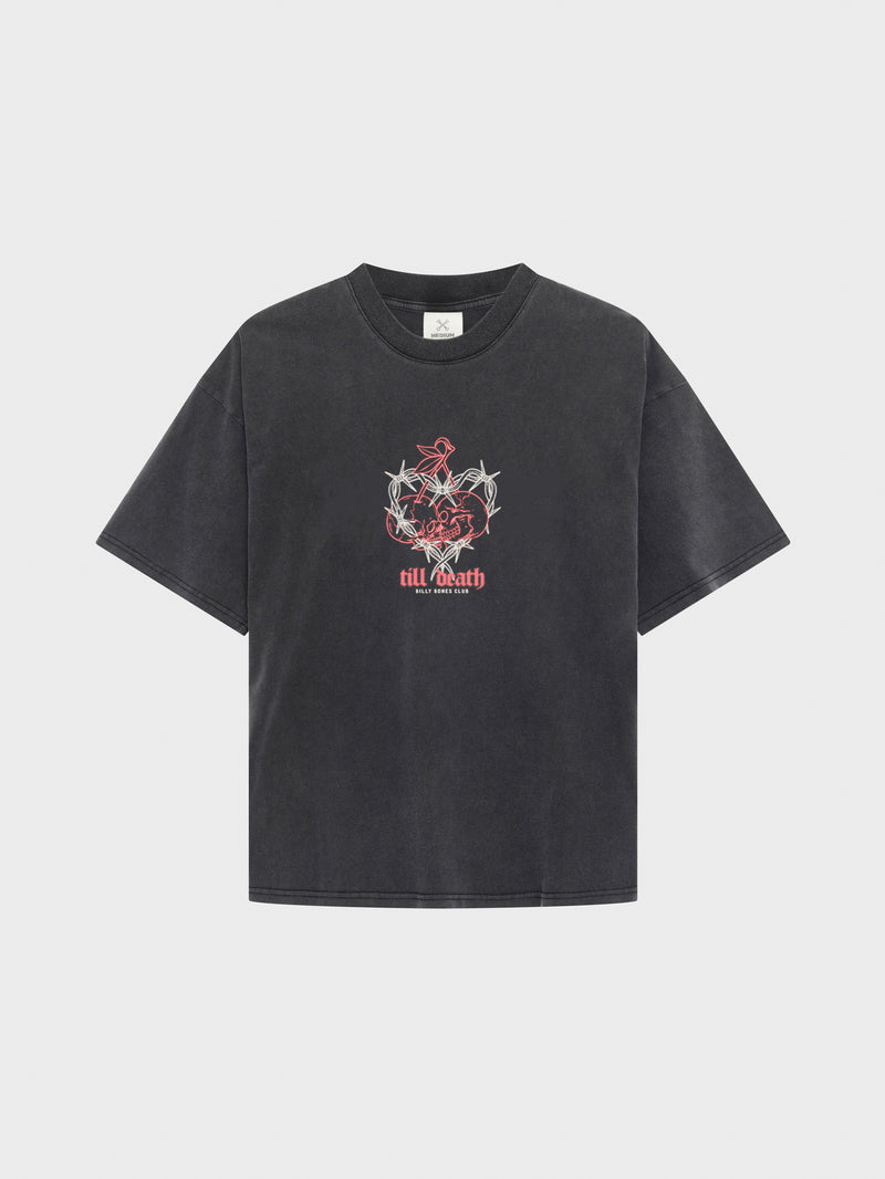 Till Death 4.0 Tee - Washed Black